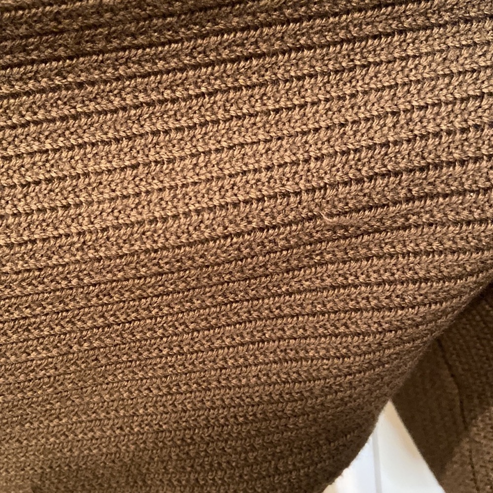 Wilfred Free Green Lolan Cropped Merino Wool Sweater - Picture 3 of 7